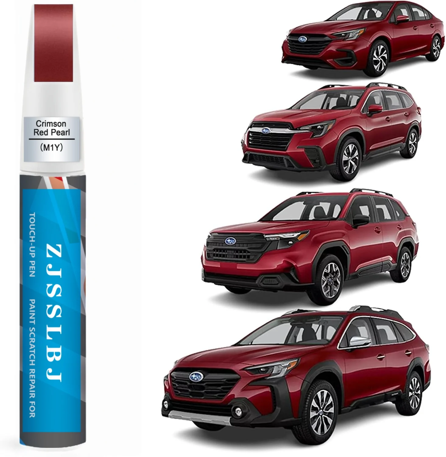 

Car Touch Up Paint(Crimson Red Pearl(M1Y)) for SUBARU, Car Paint Scratch Repair Kit, Quick & Easy Solution to Repair, 2 in 1 Scr