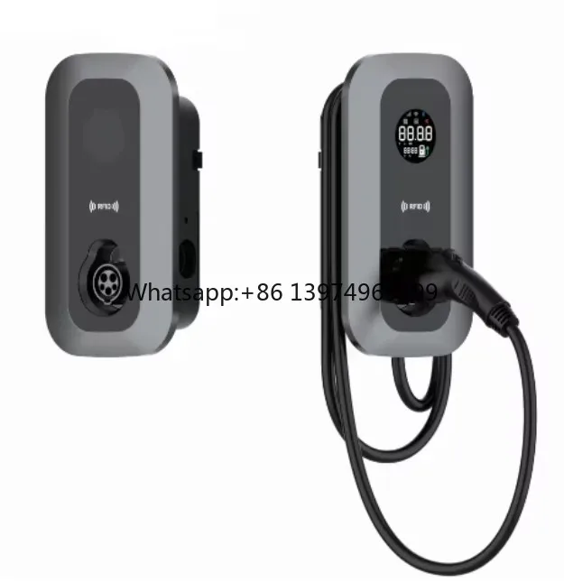 Type1 48A 5m Cable AC EV Charging Station with SAEJ1772 Plug Wallbox 11kW New Condition Ev Charger Gun