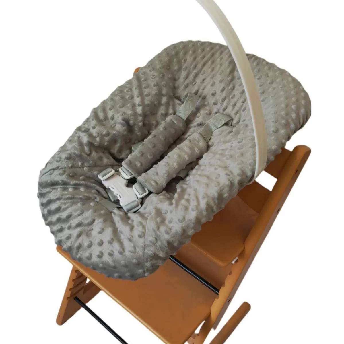 

Dining Chair Baby Dining Chair Rocking Chair Newborn Sleeping Basket Plastic Parts Mat, and Bracket Seat Belt 4in1 Complete