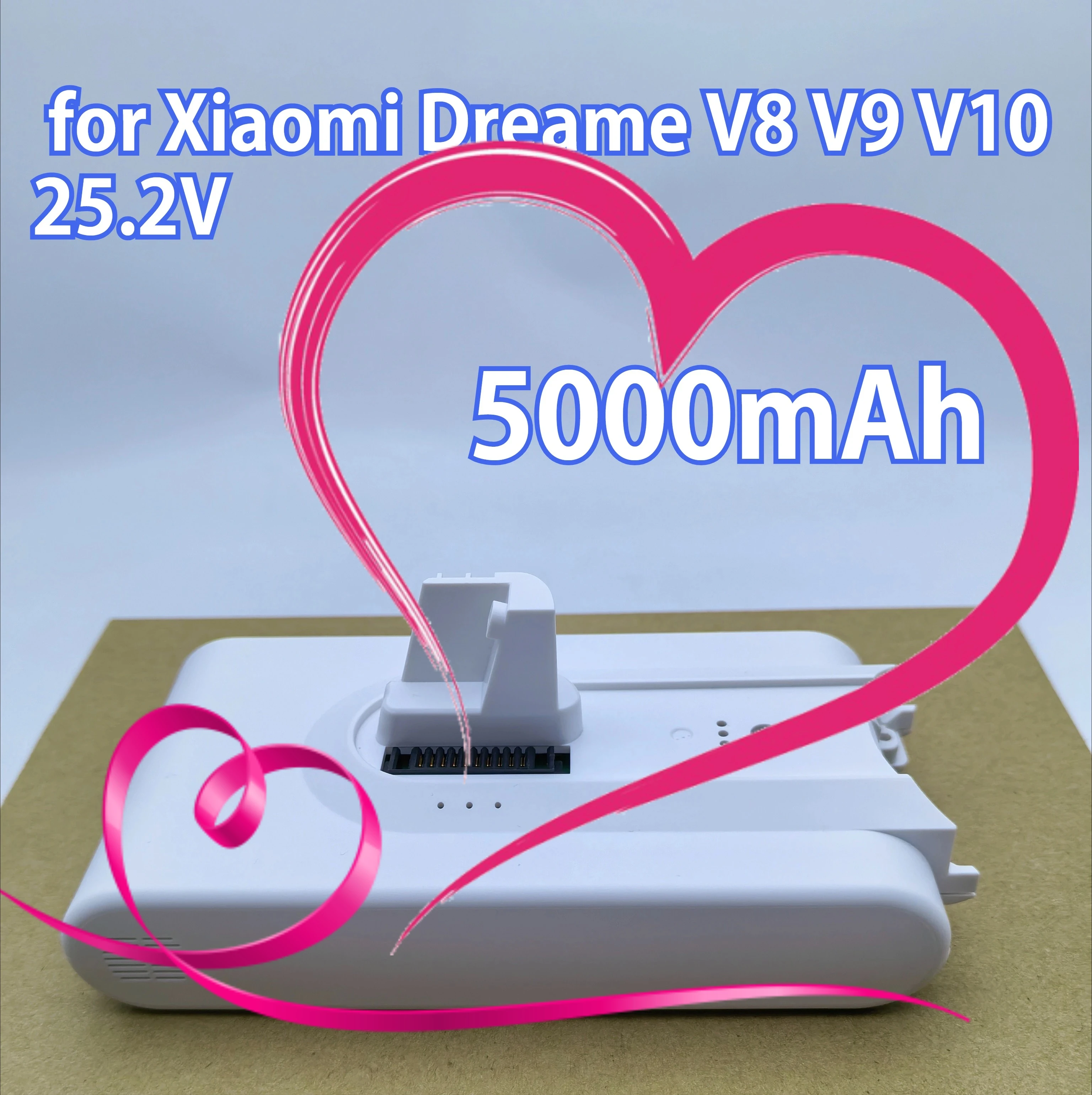 

25.2V 5000mAh for Xiaomi Dreame V8 V9 V10 Replacement Lithium Battery V9P XR VVN3 VVN4 Handheld Cordless Vacuum Cleaner battery
