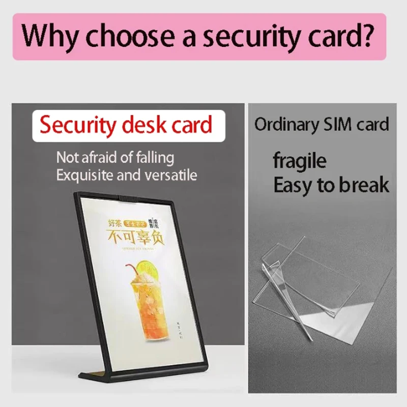 아크릴 패널 메뉴 디스플레이 랙 L자형 수직 테이블 카드 홀더 (A4, A5, A6 용) 고급 와인 접시 카탈로그 메뉴 표시 가격표