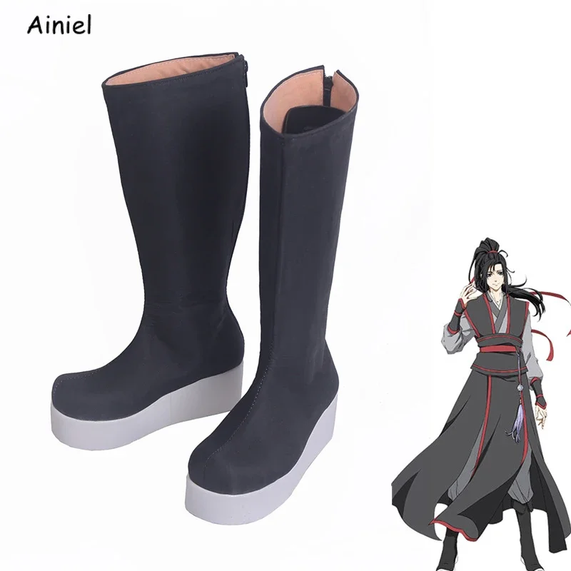 Anime MO DAO ZU SHI Wei Wuxian scarpe Lan Wangji stivali Jiang Cheng Cosplay scarpe costumi di Halloween per Unisex ragazzi ragazze scarpe