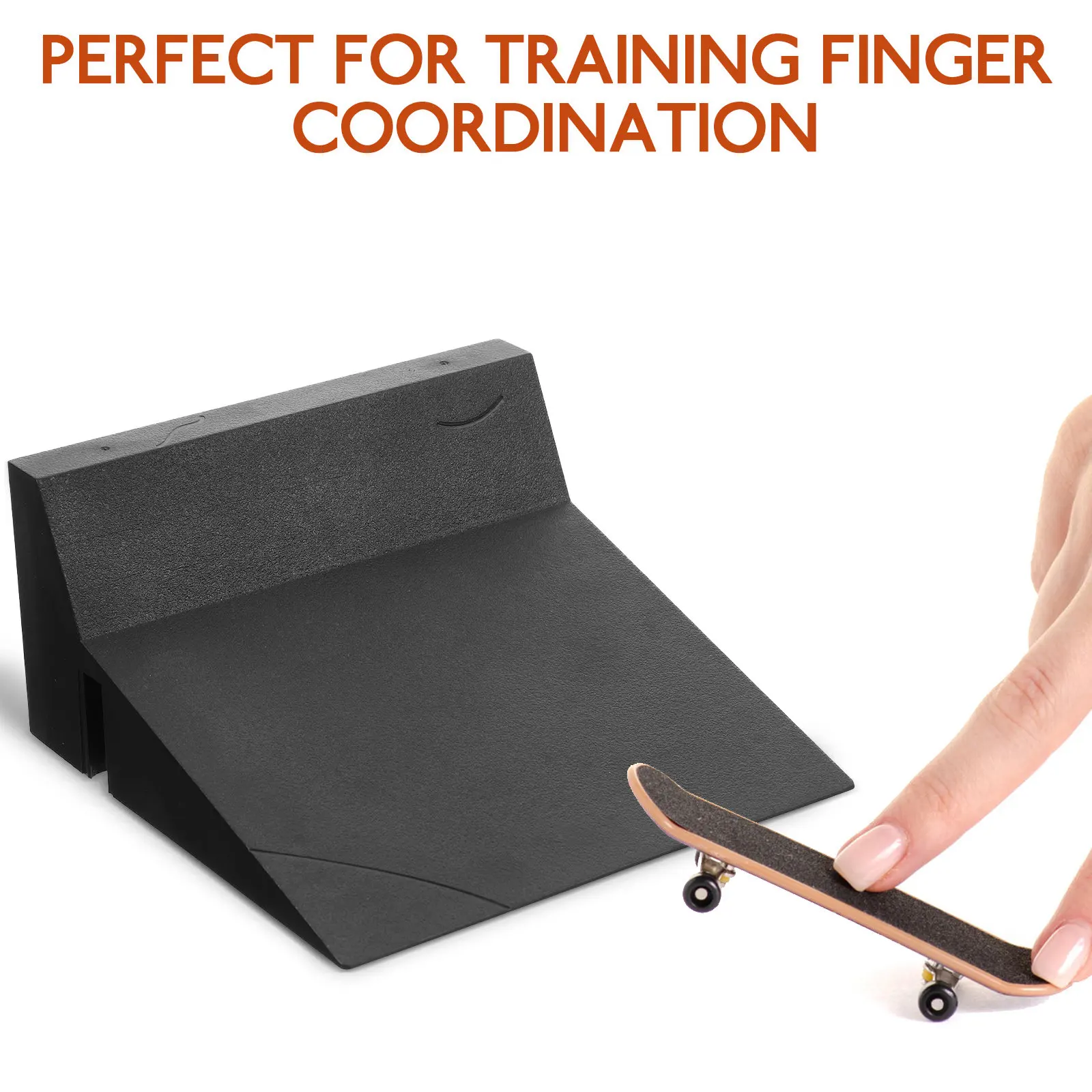 مجموعة لوح تزلج للأصابع، ألواح منحدرة، زاوية على شكل وعاء، عوائق بلاستيكية لحديقة التزلج للأطفال، أداة لعبة التزلج بالأصابع، ملعب تزلج للأطفال