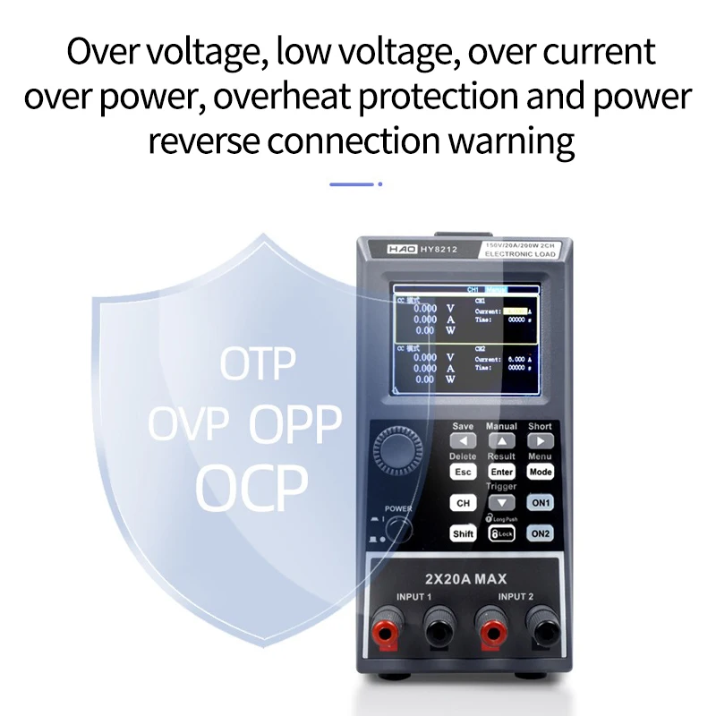 Programmable DC electronic load testing Battery capacity Lithium lead battery capacity tester Charge/discharge 110V/220V 400W