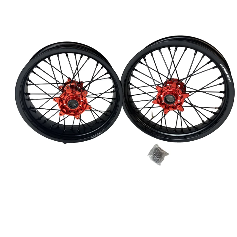 

CNC High Quality Factory Direct Supermoto Wheels Complete Set for Honda CR/CRF/CRF-X 2003-2025