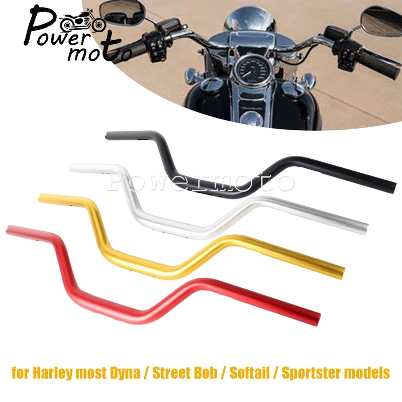 

Motorcycle 1inch 25mm Aluminum 3″ Pullback Tapered Drag Bars Club Style Handlebar For Harley Sportster Softail Chopper Bobber