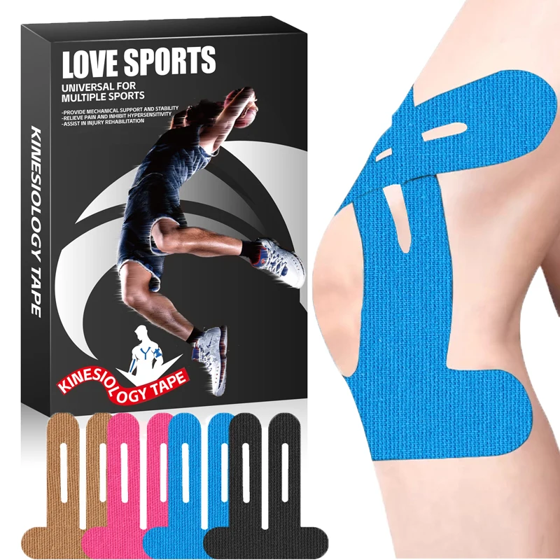 

5/12PCS Kinesiology Tape for Knees Athletic Tape Provide Support& Stability Breathable Precut Elastomeric Support Bandage