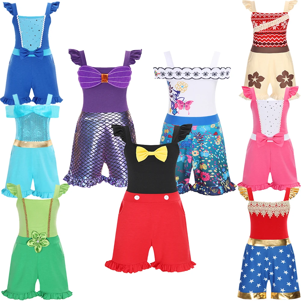 

Baby Jumpsuit Suspenders For Girls Pockets Trousers Spring Summer New Bodysuit Casual Rompers Fashion Children's Clothing