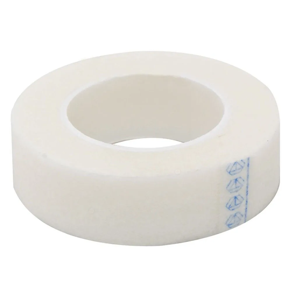 

3 Rolls White 1.3Cm Wide 4.5Cm Diameter Non-Woven Eyelash Extension Tape For Sensitive Skin Eye Lash Isolation Strip