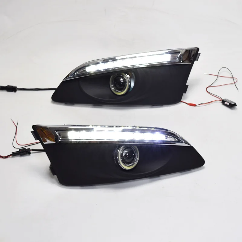 2X LED DRL Daytime Running Light Turning Signal Lamp Fog light Driving Bumper For Chevrolet AVEO 2011 2012 2013/14/15 Sonic 2015