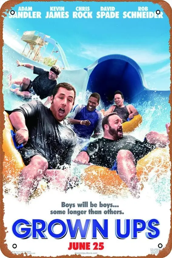 Grown Ups Movie (2010) Plaque Poster Metal Tin Sign 8