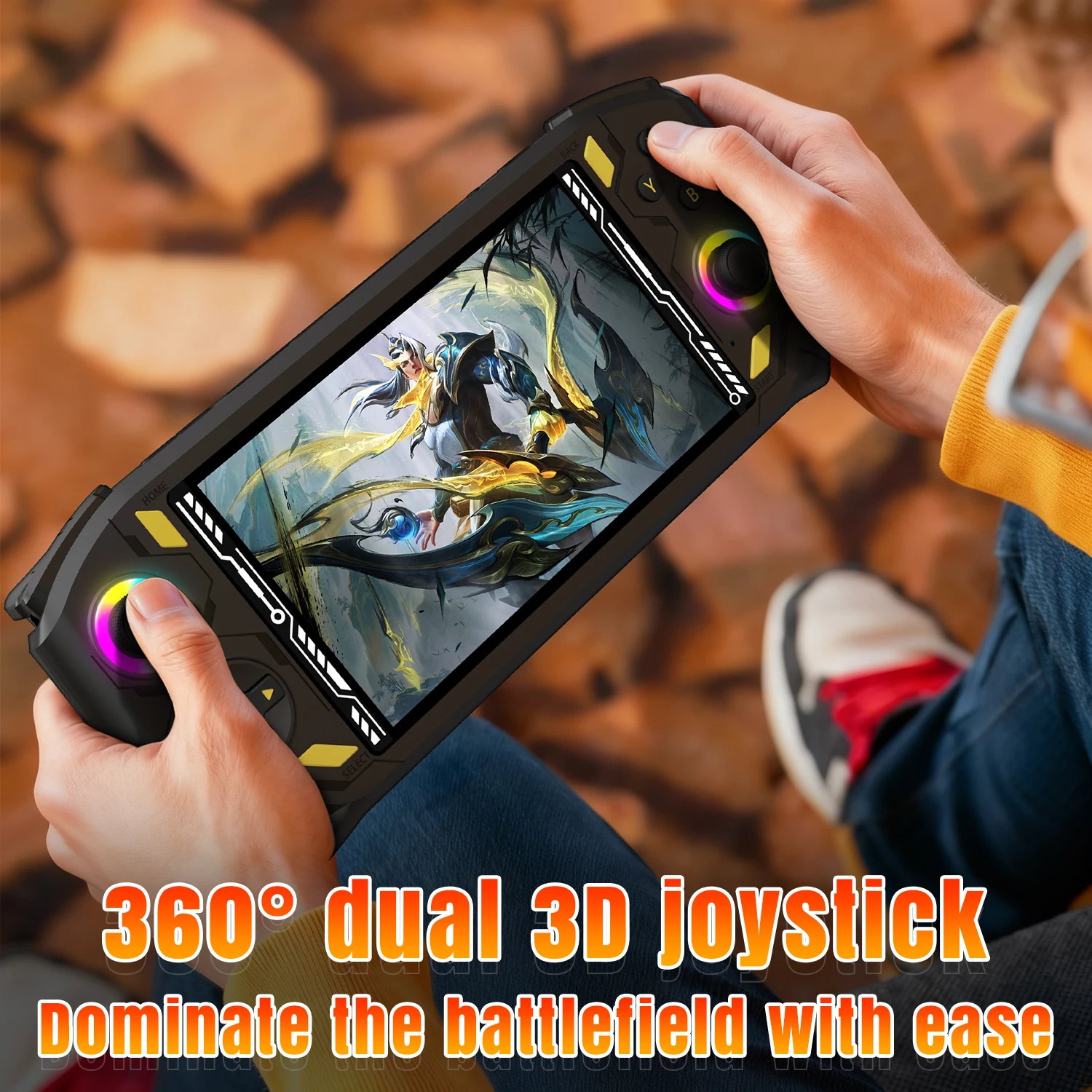 RG52 Pro Max Android 13 Retro Handheld Game Console 5.5 Inch IPS Screen Dual-band WIFI BT5.0 6GB+128GB PSP PS2 Video Player Game