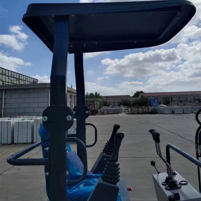 Chinese compacte micrograafmachine van 1,2 ton. De kleine graafmachine is eenvoudig te bedienen