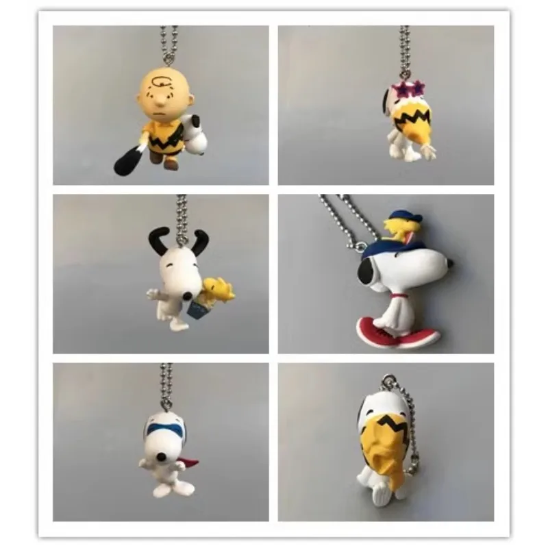 In Stock Bulk Cartoon Peripheral White Dog Charlie Brown Pendant Charm Ornaments Collections Birthday Gift Anime Model