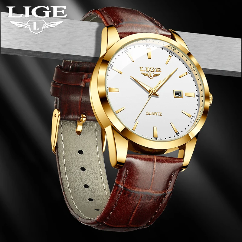 

LIGE новые простые часы мужские модные роскошные кварцевые наручные часы спортивные водонепроницаемые светящиеся женские часы с датой часы для пар Reloj