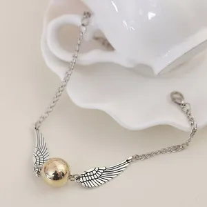 Harri Golden Snitch Bracelet Potter Multi Wings Snitchs Owl Hedwig Capa Pulsera hecha a mano para regalos de ventiladores 8 mejores ventas Harry Potter Malfoy - №4