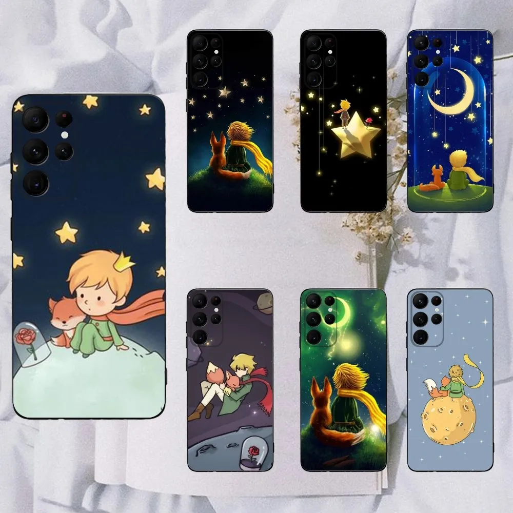 

Anime The Little P-Prince Phone Case For Samsung Galaxy A20,A21s,A22,A31,A32,A52,A53,A72,73,A80,A91 Soft Black Cover