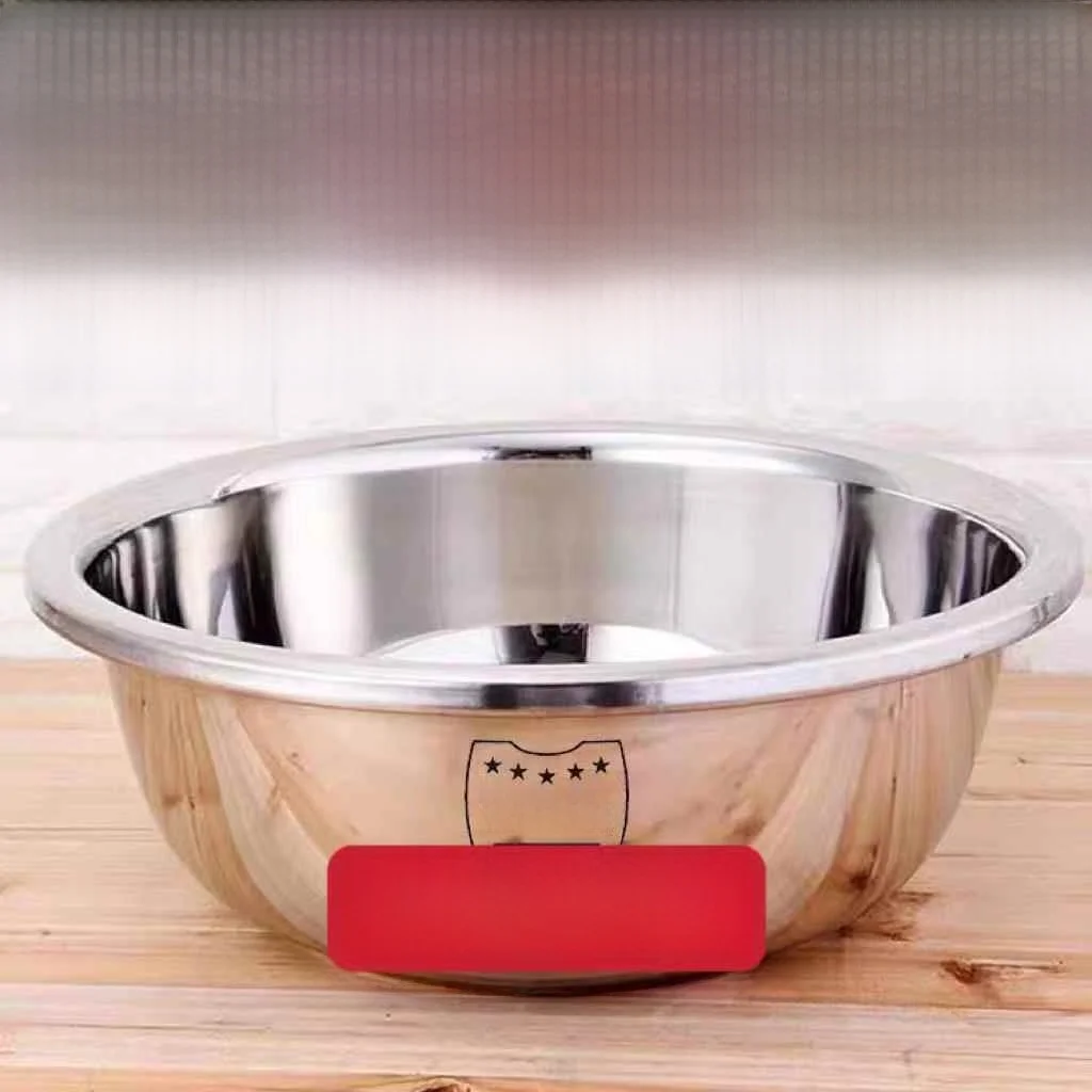 

Stainl Steel Thiened Large Basin Fi Cooking Basin Face Waing Basin Multi-Purpose Basin Seasoning Basin Foot Waing ...