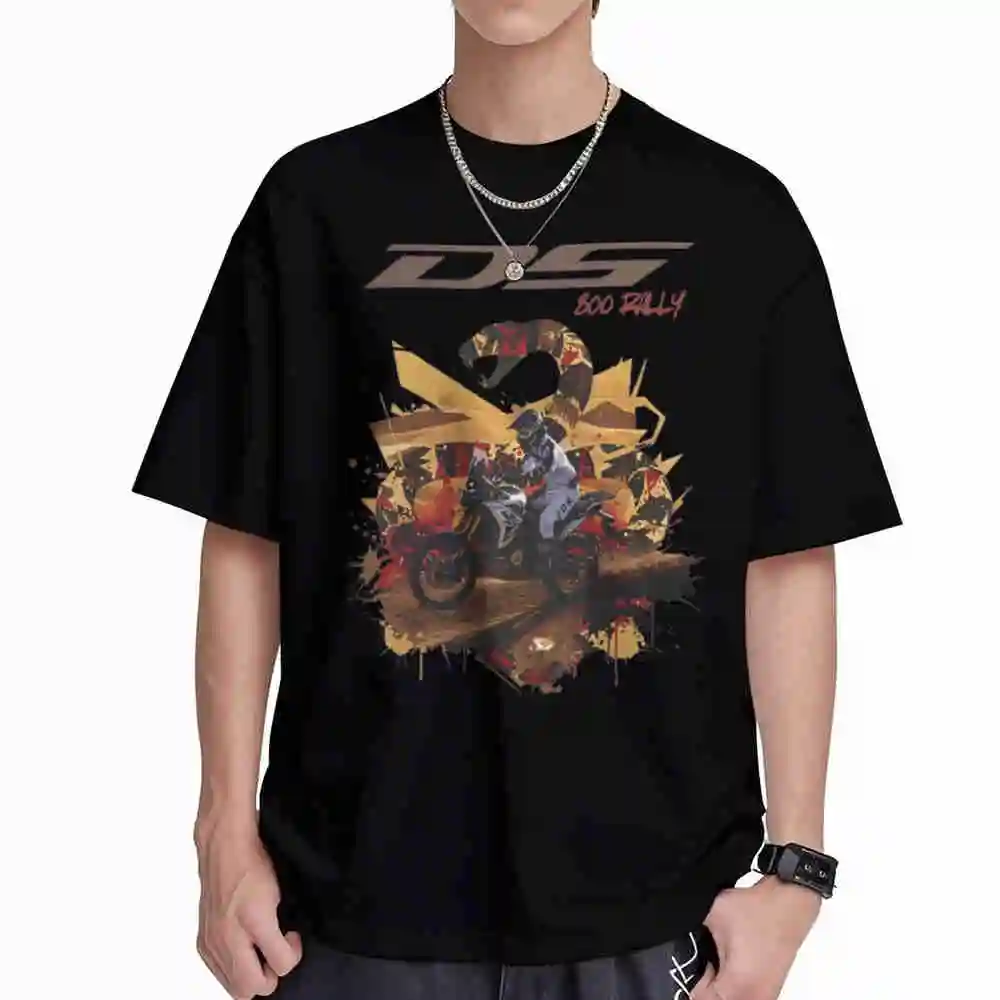 Voge DS800 Rally Motorcycle Biker Short Sleeve Tee 100% Cotton T-Shirt