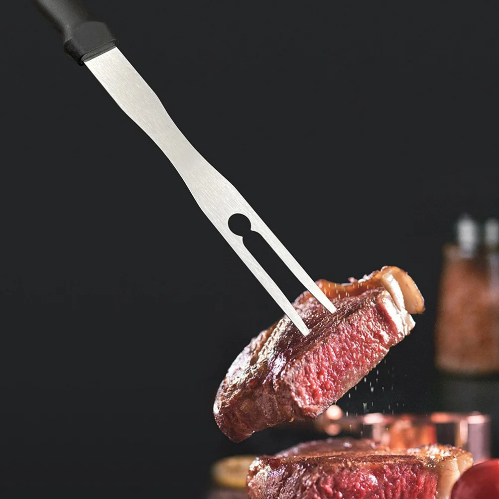 Tenedor de barbacoa de acero inoxidable, pincho para asar, mango ergonómico para asar malvaviscos, utensilios de cocina para acampar, 2 uds.