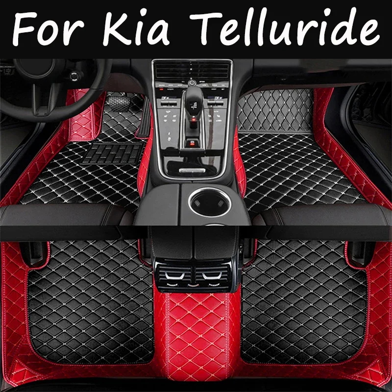 

Car Floor Mats For Kia Telluride ON 2020~2023 7seat Waterproof Protective Pad Carpete Automotivo Car Mats Floor Car Accessories