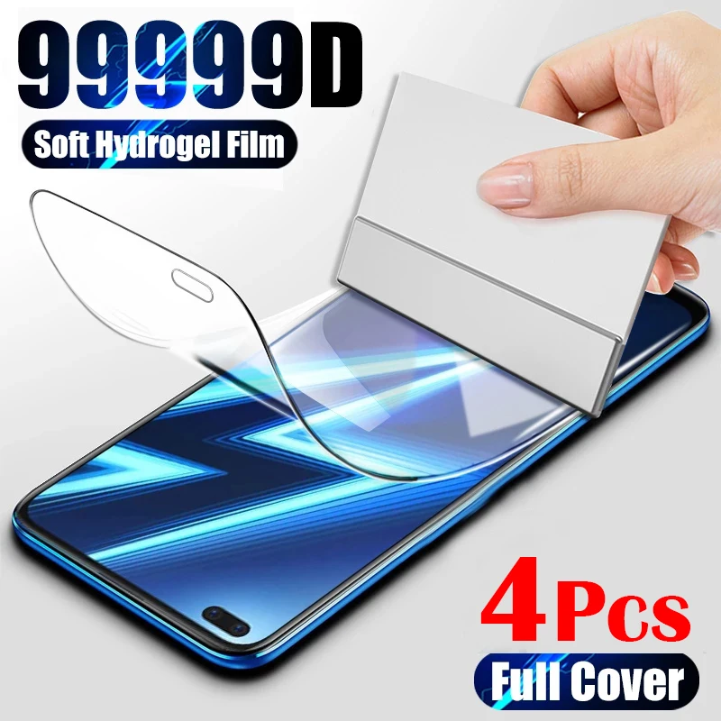 

2/4Pcs Hydrogel Film on For Oppo A17 A16 K12 A53S A18 A38 A79 A60 A92 A59 A73 A77 A94 A74 Screen Protectors Protective No Glass