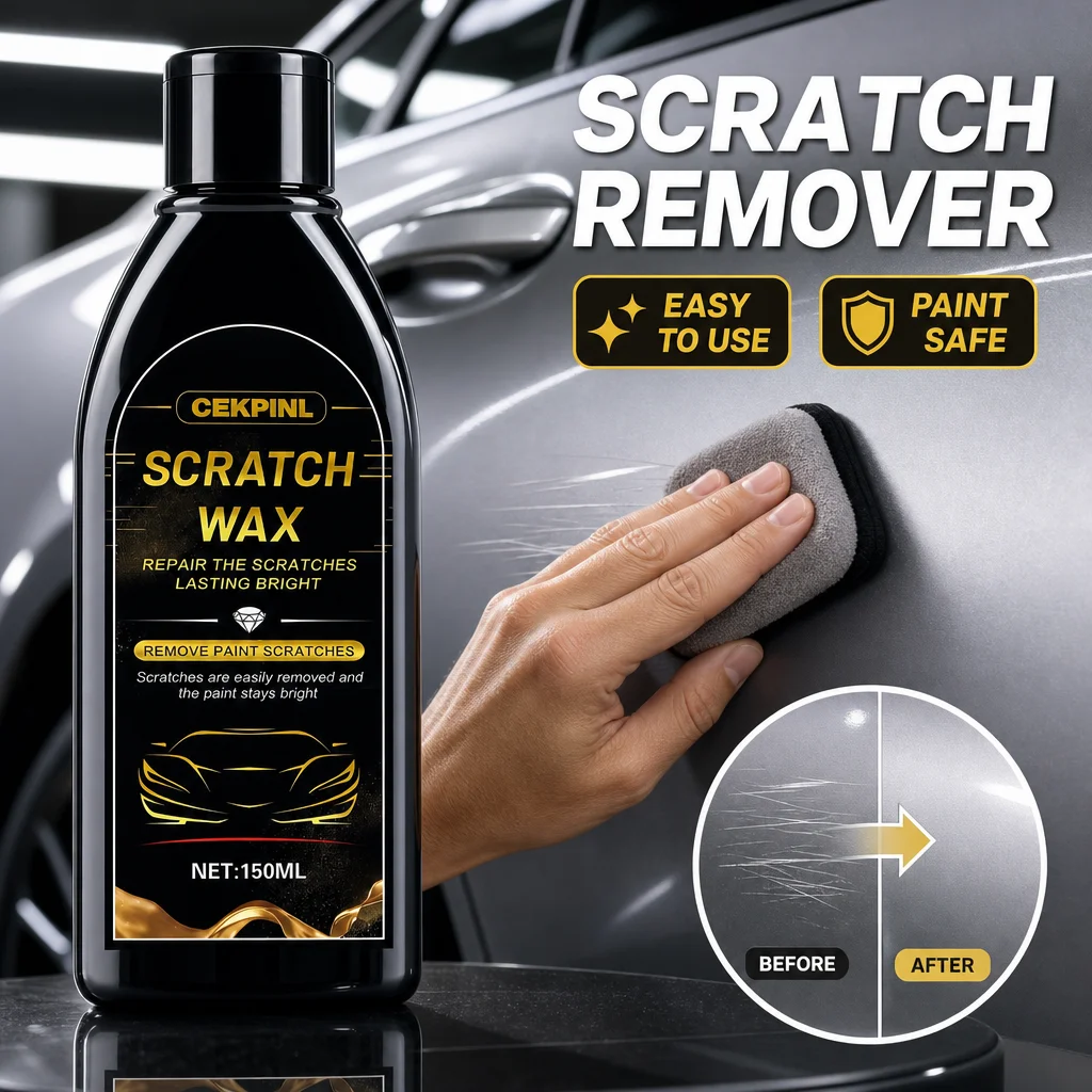 Scratch Wax 150ml Car Paint Care Polish Repair Removes Minor Scratches Swirl Marks Restores Shine