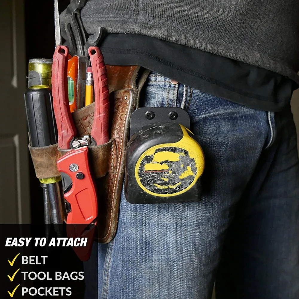 Black Drill Holder for Tool Belt Fits Up to 2
