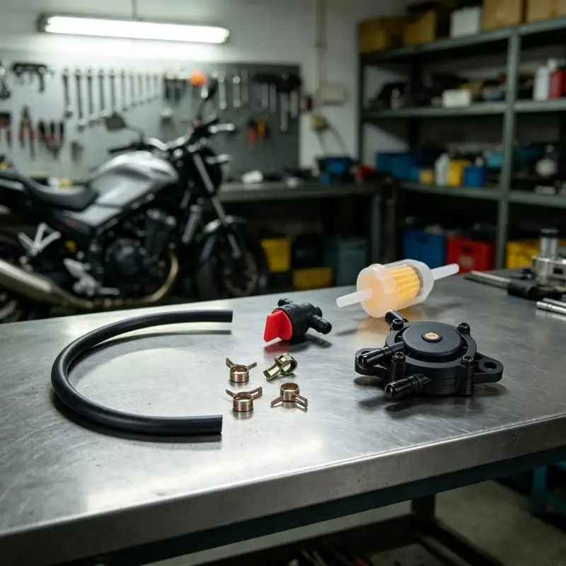 M76E Motorrad-Kraftstoffwartungsset mit Pumpenfilter und Schlauchsatz für 491922 691034 – Detail 2