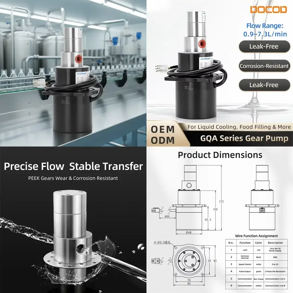 

DOCOD Zero Leakage Magnetic Drivechemical Pump for Perfume Transfer Micro Fluid Pump