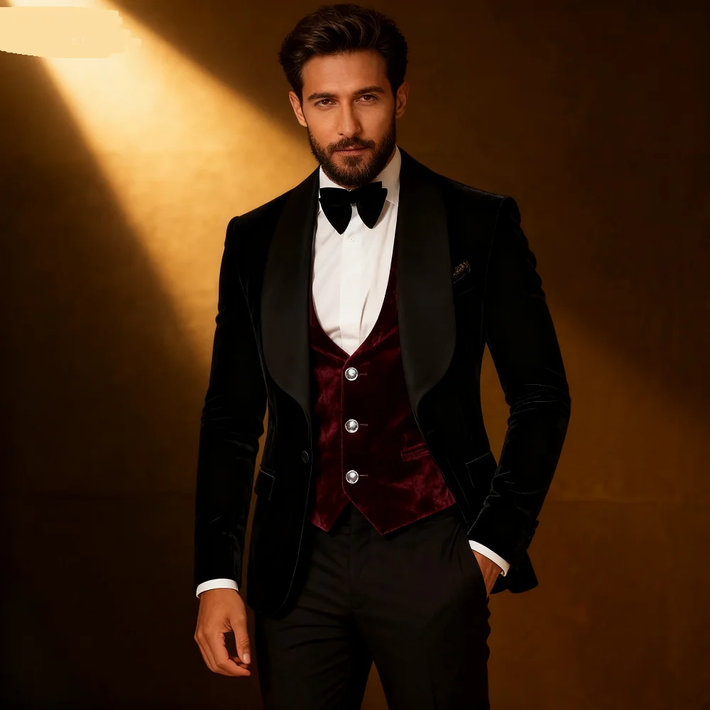 

Jacquard fabric for men, set of Paisley and Paisley, with floral design