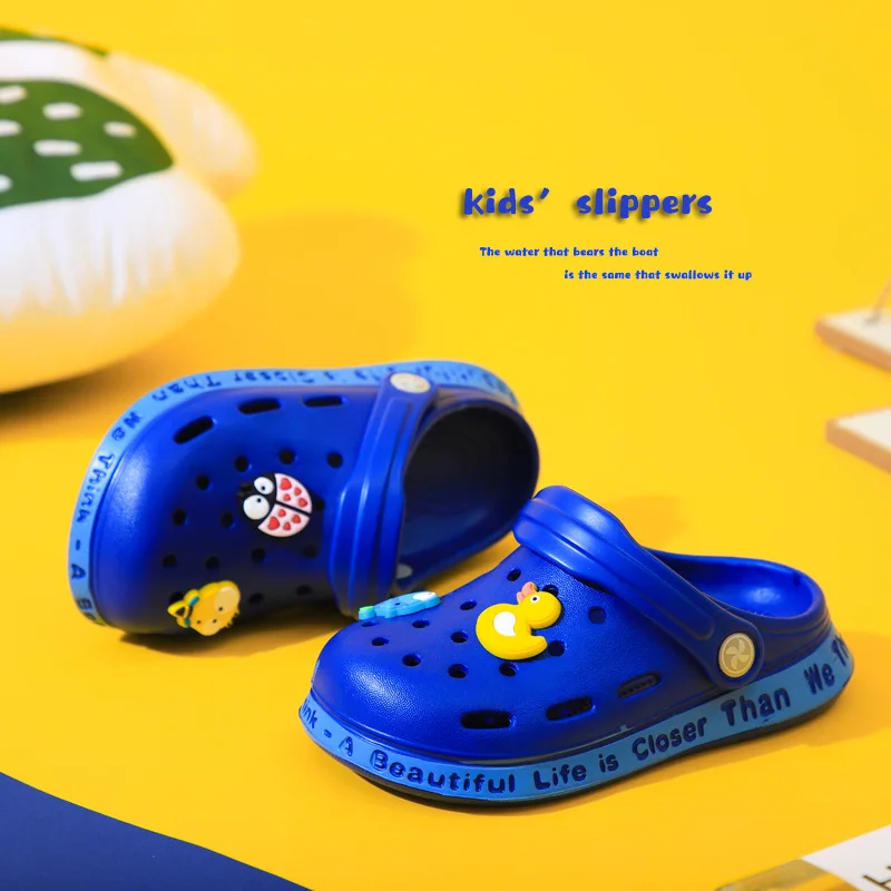 Children's slippers, anti slip hole shoes, cartoon children's baby sandals, children's shoes for ages 1-13, internet famous sand