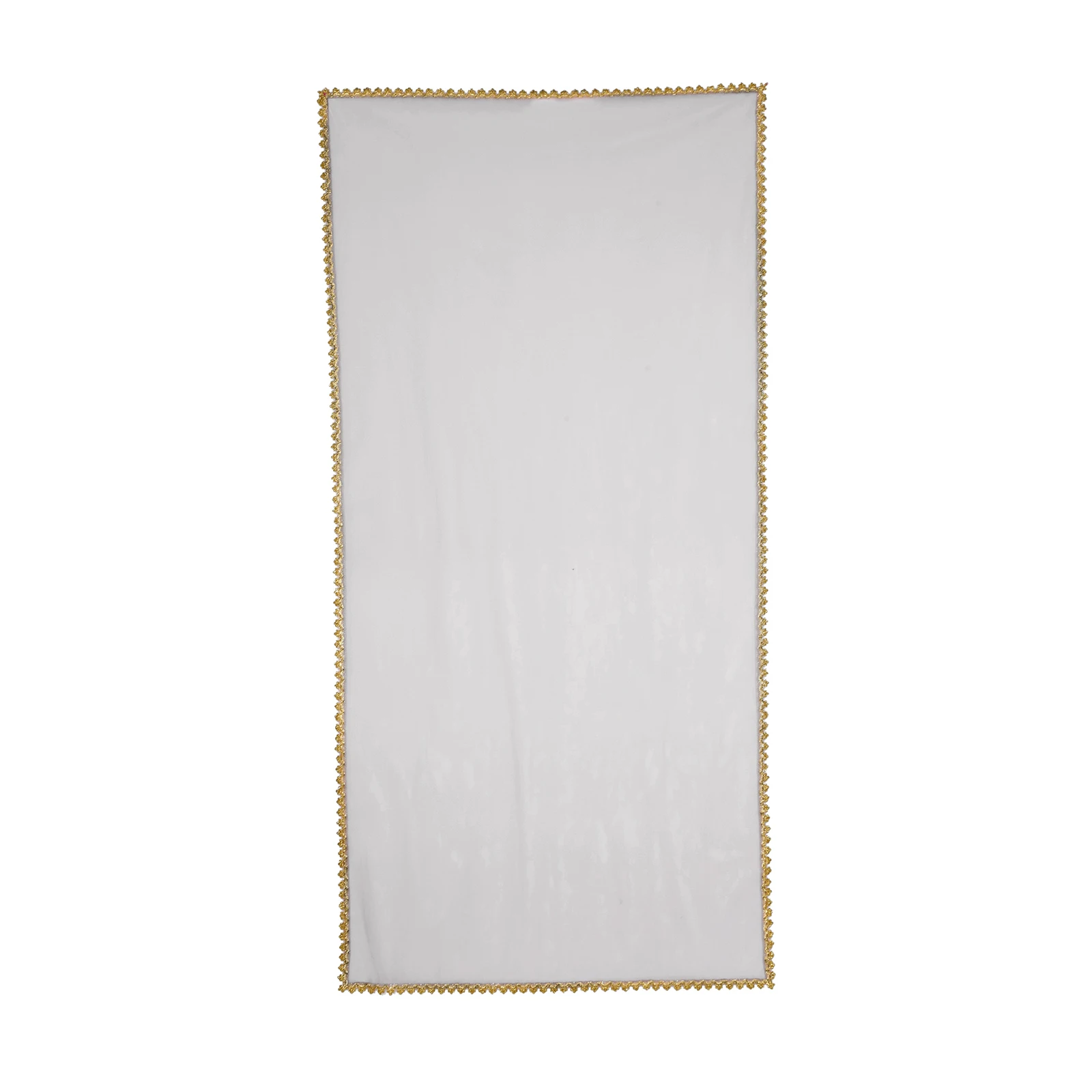 Indischer traditioneller ethnischer Goldbesatz für Kinder und Mädchen, transparenter Tüllschal, durchsichtiger rechteckiger Schal, indisches Netzschal-Zubehör