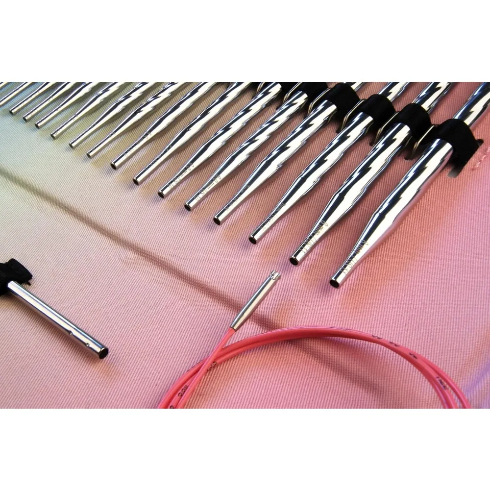 

Click Unicorn Lace Long Circular Knitting Needles Interchangeable Tips Set