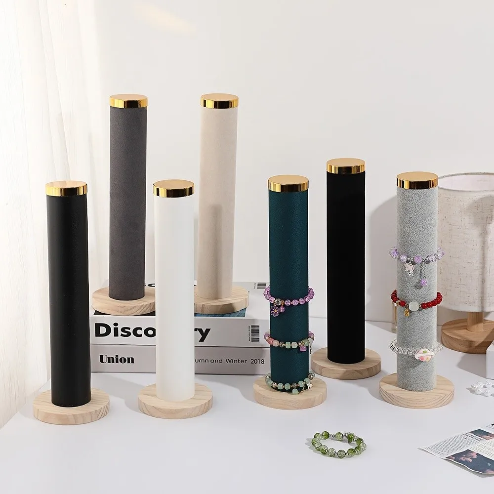 

Бархатная стойка для демонстрации ювелирных изделий, подставка для ювелирных изделий, держатель для ленты для волос, деревянная шкатулка для драгоценностей, органайзер