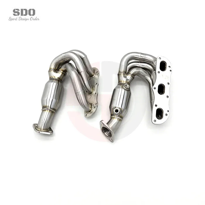 Tuning Exhaust Manifold for  Boxster/987/987.2 2008-2012 100/200/300cell SS304 High Flow Pipe Muffler Exhaust view 3
