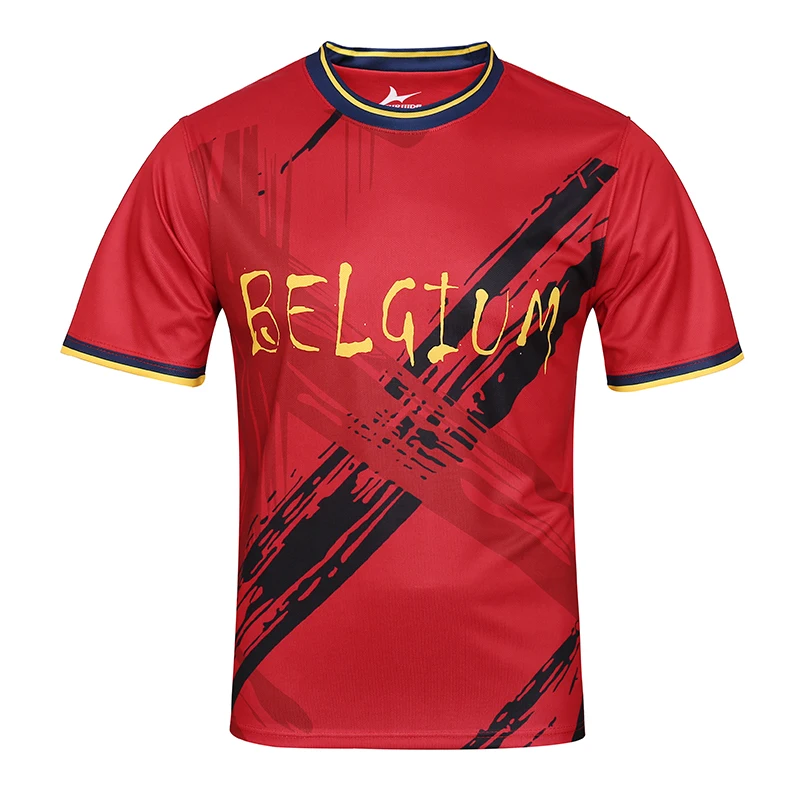 Belgium Soccer Jerseys Quick Dry Football Tracksuit uniform Training shirt for men Soccer wear