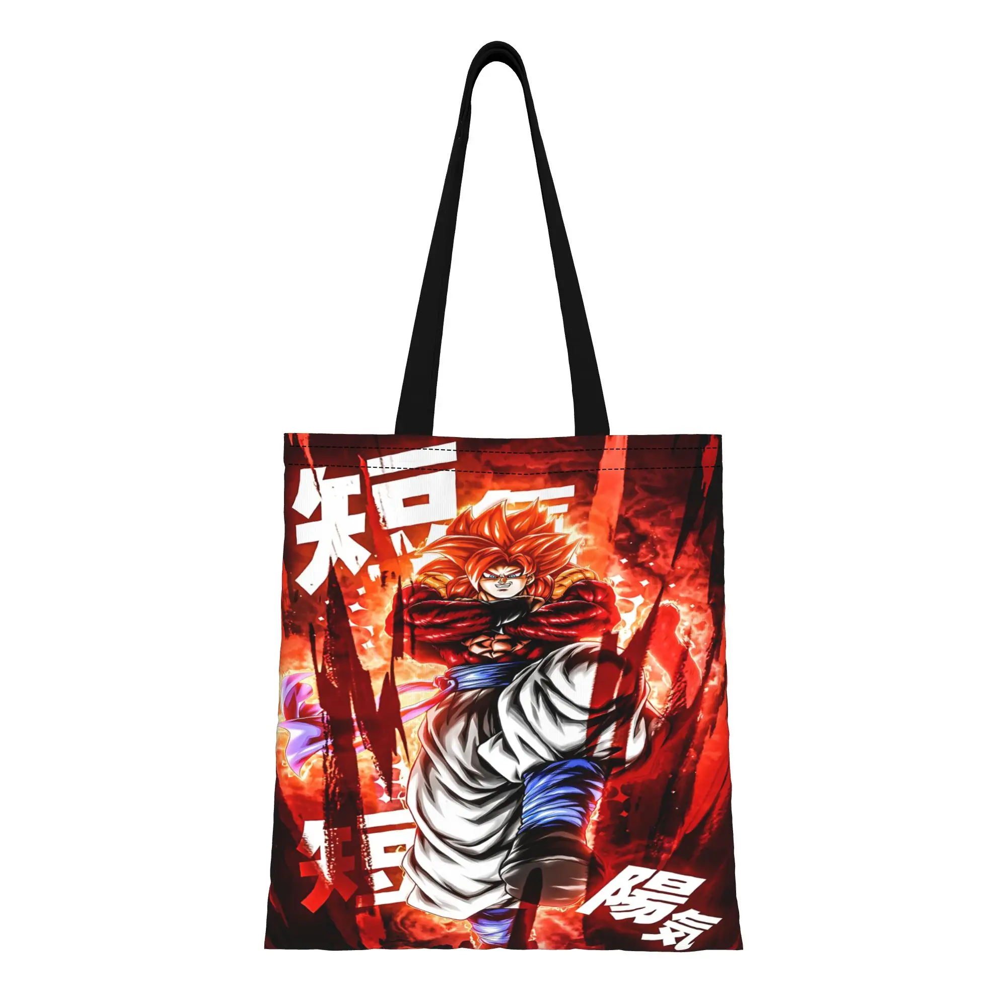 

ita bag first day of school Large Capacity Dragon Ball Goku funko Canvas Tote Bag Foldable Chic Pattern Gifts