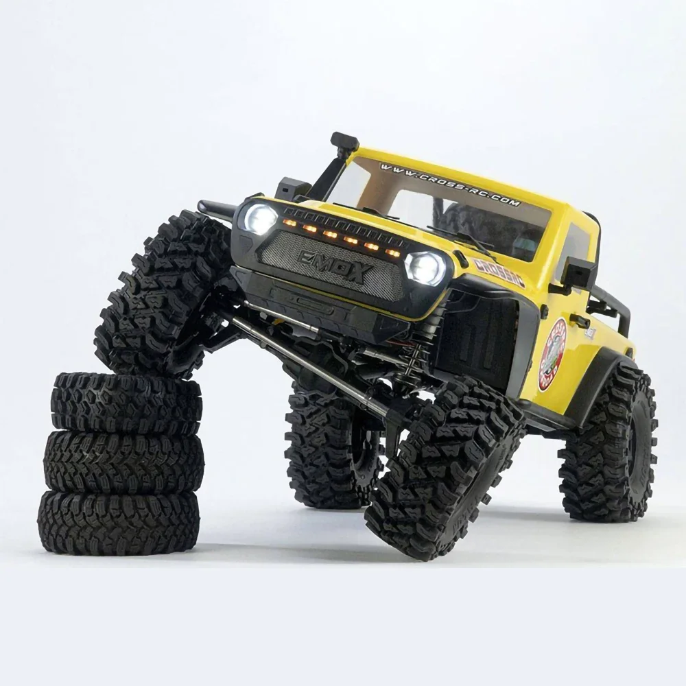 Nowy zdalnie sterowany model Crossrc Emo X Rhino Pickup 1/8 Wspinaczka terenowa Rtr Dual Speed Bridge Differential Lock Zabawka dla dorosłych Prezent