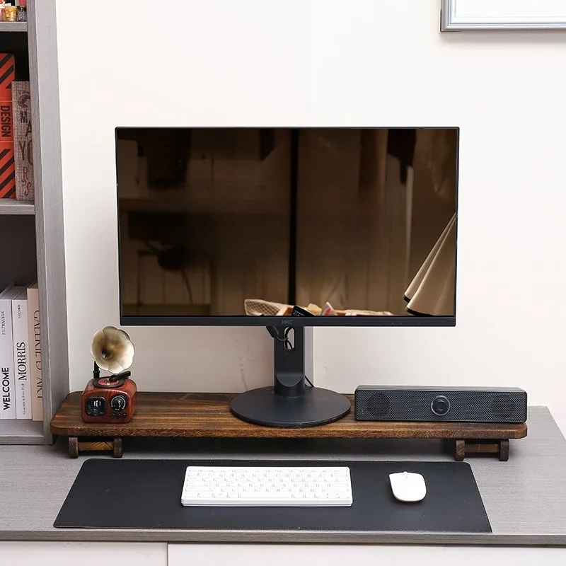 Office Monitor Height Increase Shelf Home Desktop Screen Heighten Racks Interior Table Laptop Stand Computer Organizer Shelves