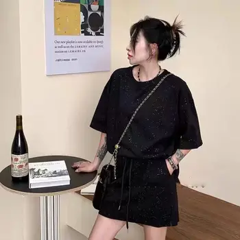 2024 13 행 여성 의류 뉴 여름 솔리드 컬러 깜박임 파우더 반팔 탑 짧은 스커트 2 피스 세트 트렌디 Best5 2024 13 행 여성 의류 뉴 여름 솔리드 컬러 깜박임 파우더 반팔 탑 짧은 스커트 2 피스 세트 트렌디 Best5