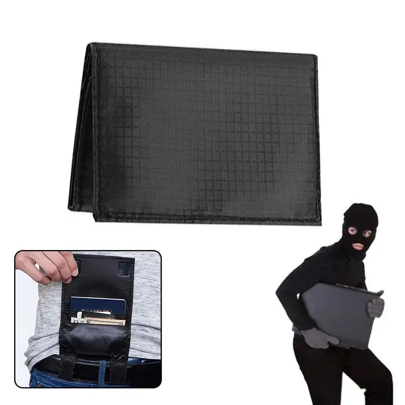 Belt Wear Mini Wallet Pouch, Multi-Function Hidden Waist Wallet for Passport ID Card Cash,Casual Anti-Theft Belt Organizer Pouch