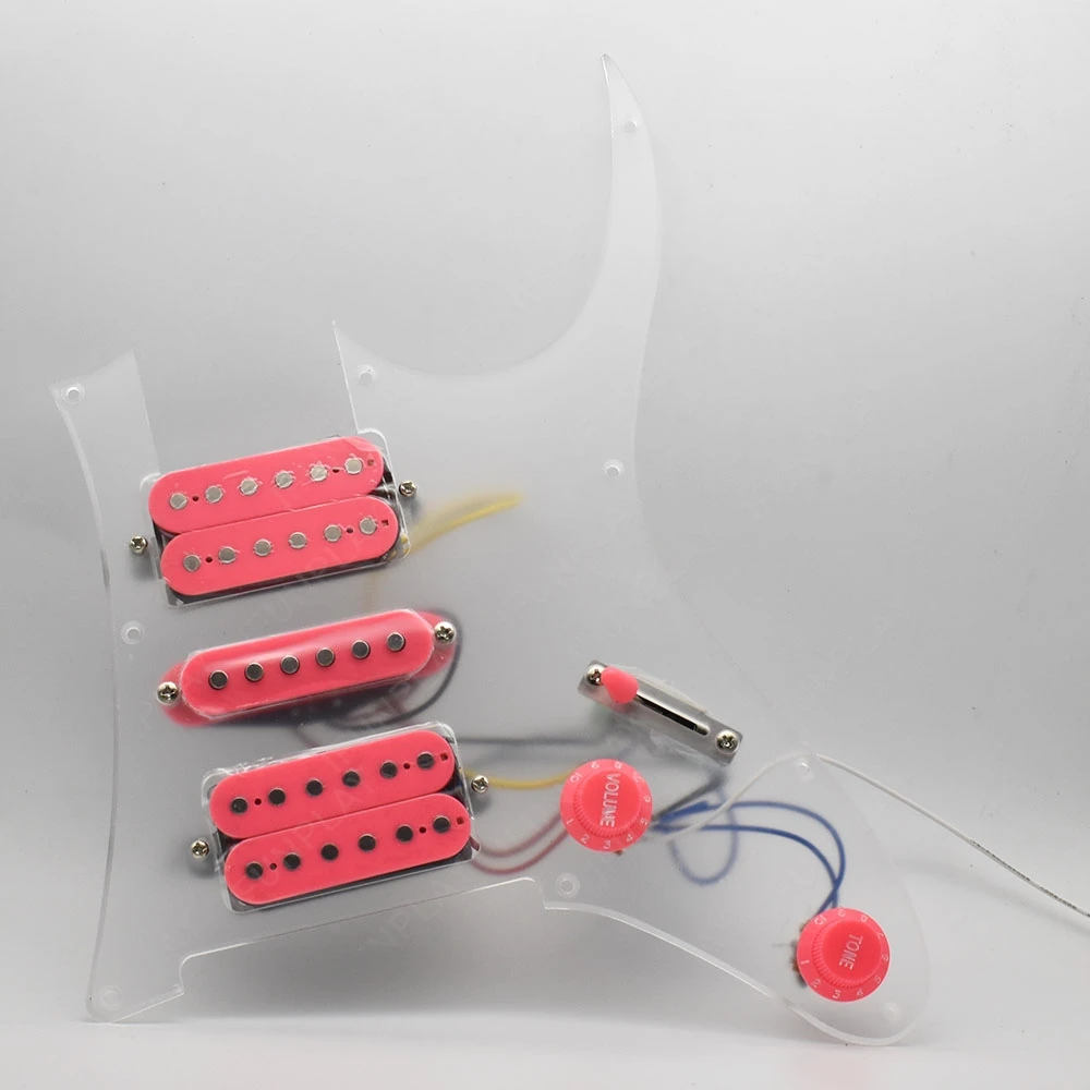 جيتار كهربائي محمل HSH لاقط بيكجوارد مسبقًا مع التقاطات سيراميك مزدوجة كوليس هامبوكر متعددة الألوان #3