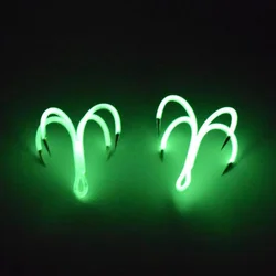 8pcs/box New type luminous squid hook, four hook, biomimetic squid four claw hook, no barb, fish plate fish hook