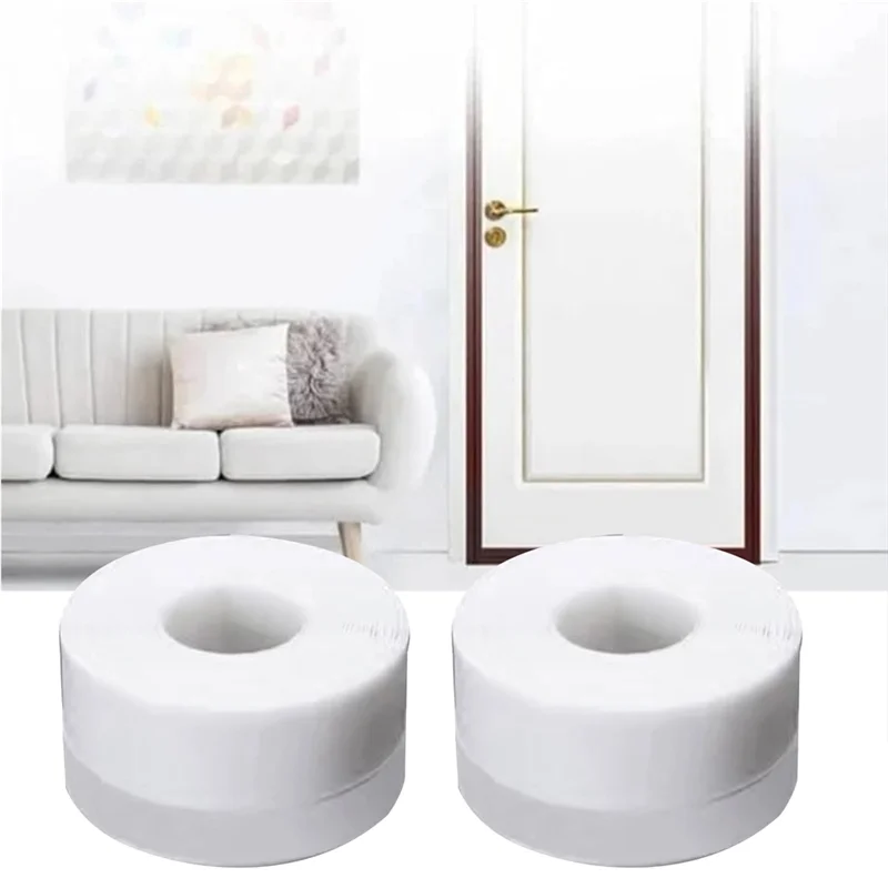 TKOH-10PCS Convictionm sello de puerta burlete tira de sellado de puerta 5M/16,4 pies pegatina de sellado cinta de sellado para borrador de puerta