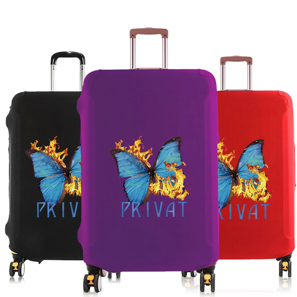 Luggage Cover Travel Accessories Protective Thicker Elastic Stretch Baggage Suitcase Protector Dust Cases Butterfly Pattern