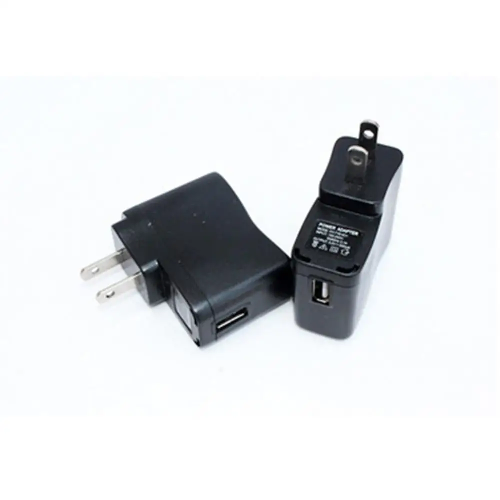 ปลั๊กตัวแปลง USB แบบพกพาเรา AC 110V-240V ไปยัง DC 5V ที่ชาร์จไฟบนผนัง500mA ปลั๊กแบบสหรัฐ