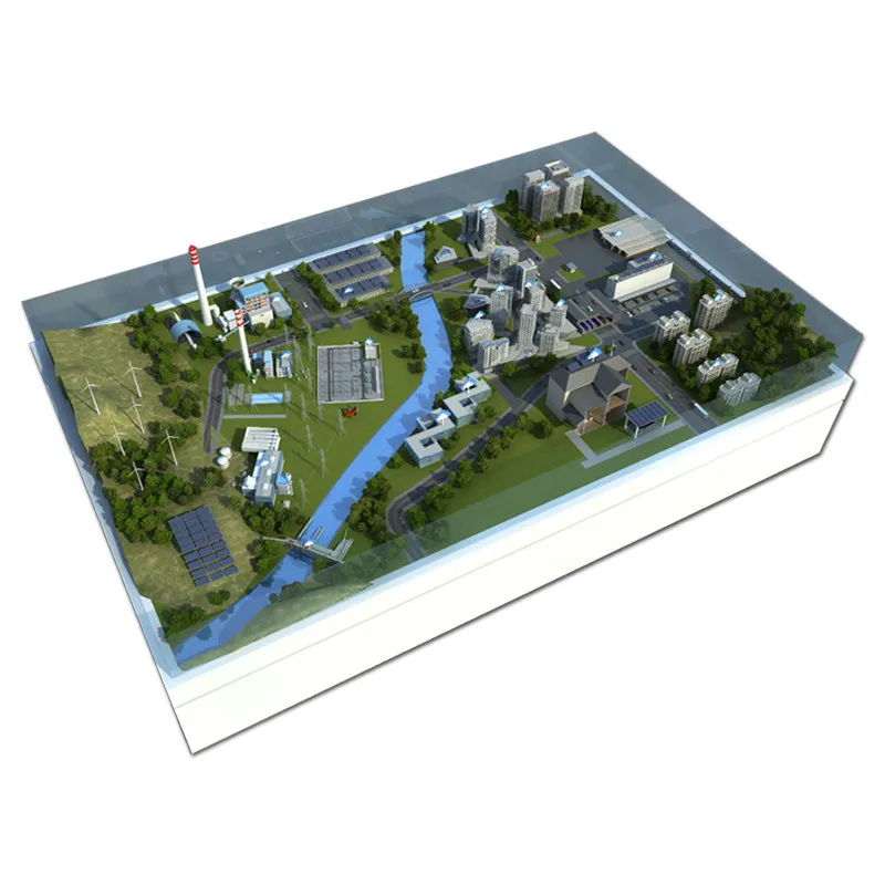 School teaching exhibit, new energy display model, customized sand table for smart grid wind charging pile