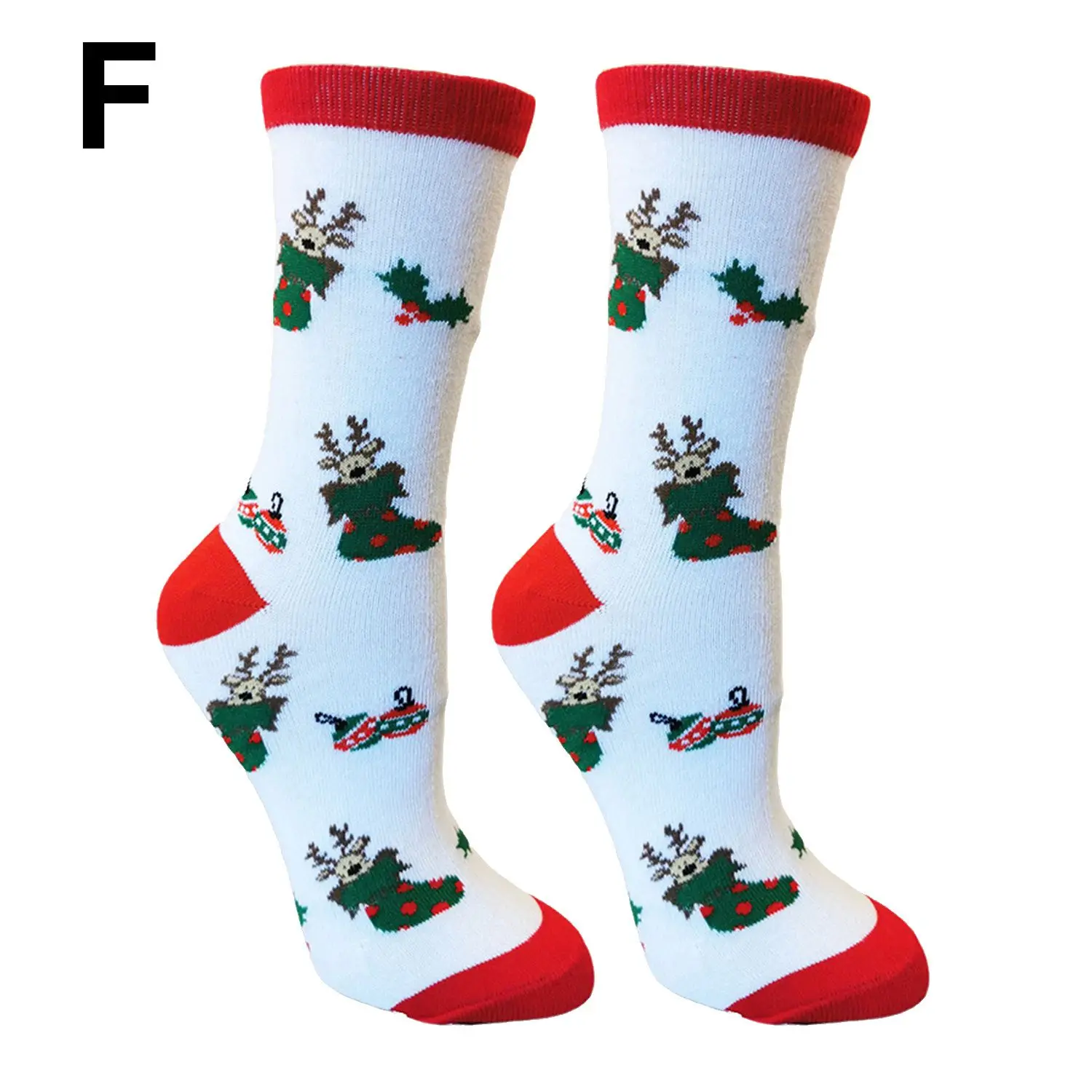 

Thickness Xmas Funny Socks Cotton Knit Santa Claus Christmas Socks Santa Stockings Man Woman Lady