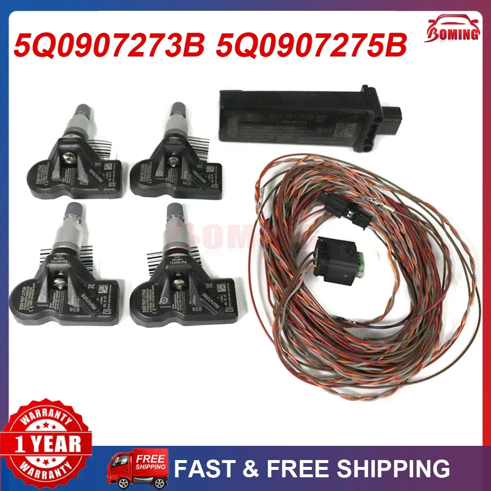 자동차 타이어 압력 모니터링 시스템 센서, 5Q0907273B 5Q0907275B TPMS, 아우디 Q7 A5 스코다 벤틀리 포르쉐 폭스바겐용